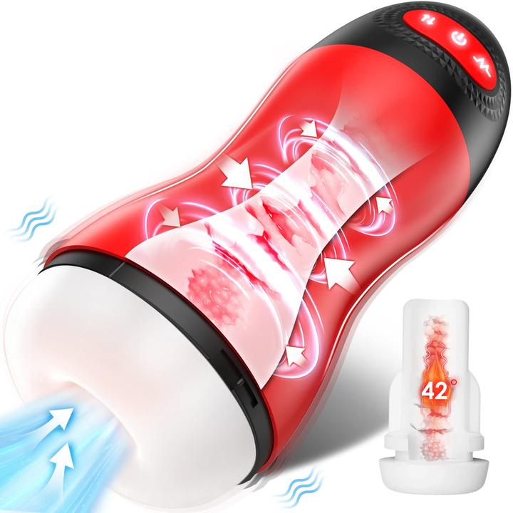 Produktbild Gobeken Elektrischer Masturbator Cup, Rot