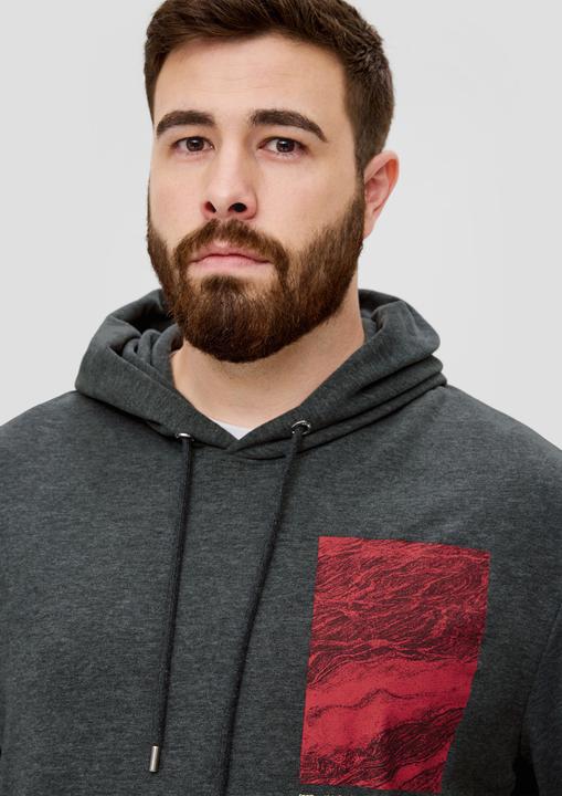 Produktbild s.Oliver Sweatshirt Kapuzensweater mit Frontprint (3XL)