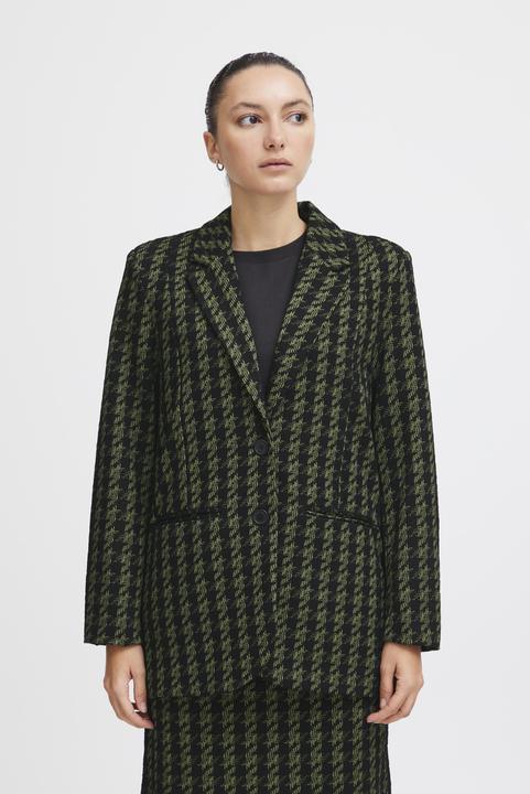 Actual product image Ichi IHKATE HOUNDSTOOTH OVERSIZE BL 20120294 (XL)