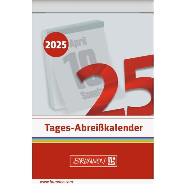 Brunnen, Agenda, Abreisskalender 54x80mm 2025 (54 x 80 mm)