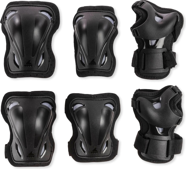 Immagine prodotto Rollerblade Skate Gear Pack (L, Protettori gomito, Protezioni per i polsi, Ginocchiera, Esemplare unico)