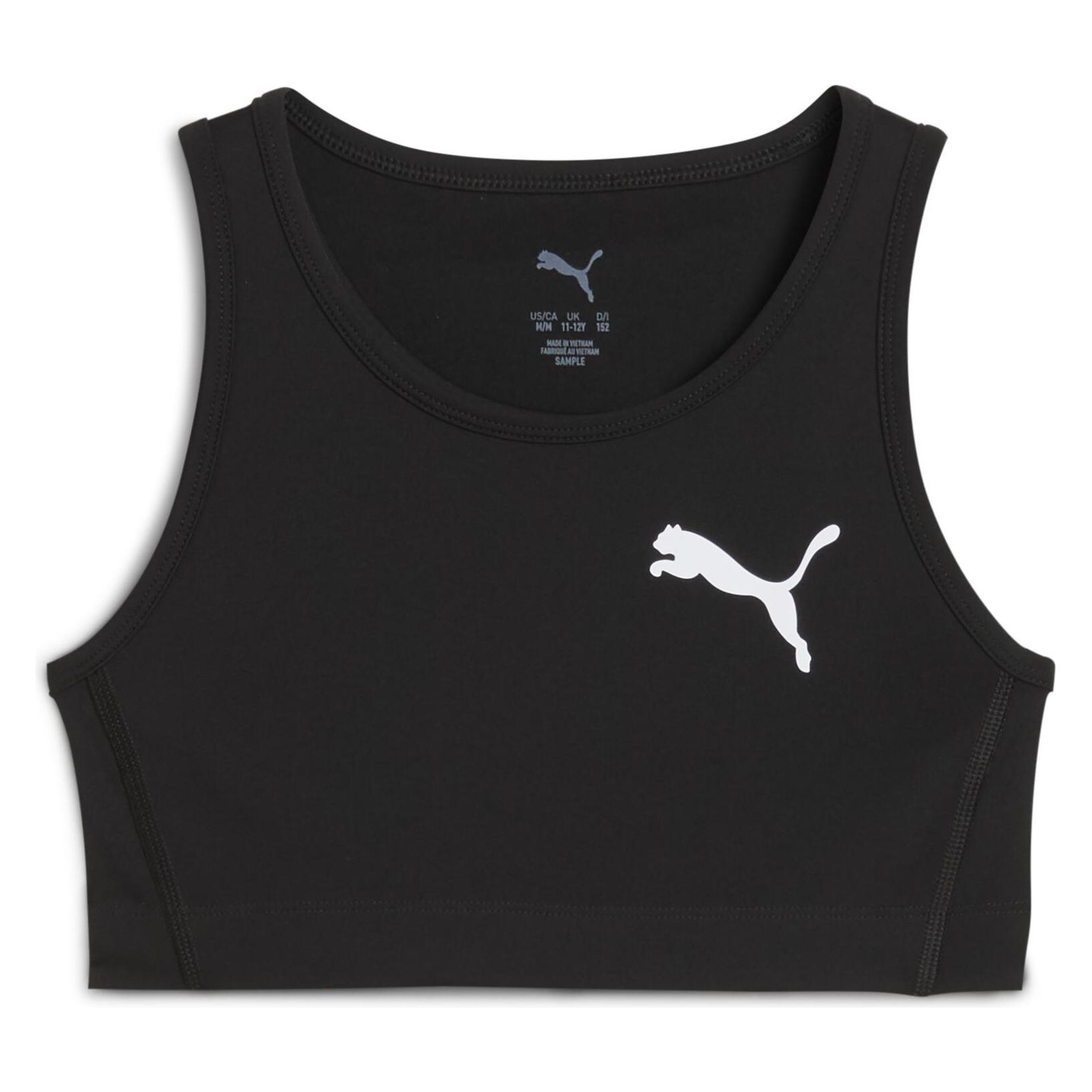 Puma, Mädchen, Sportshirt, G Y Cross The Line Crop 3.0 (152), Schwarz, 152