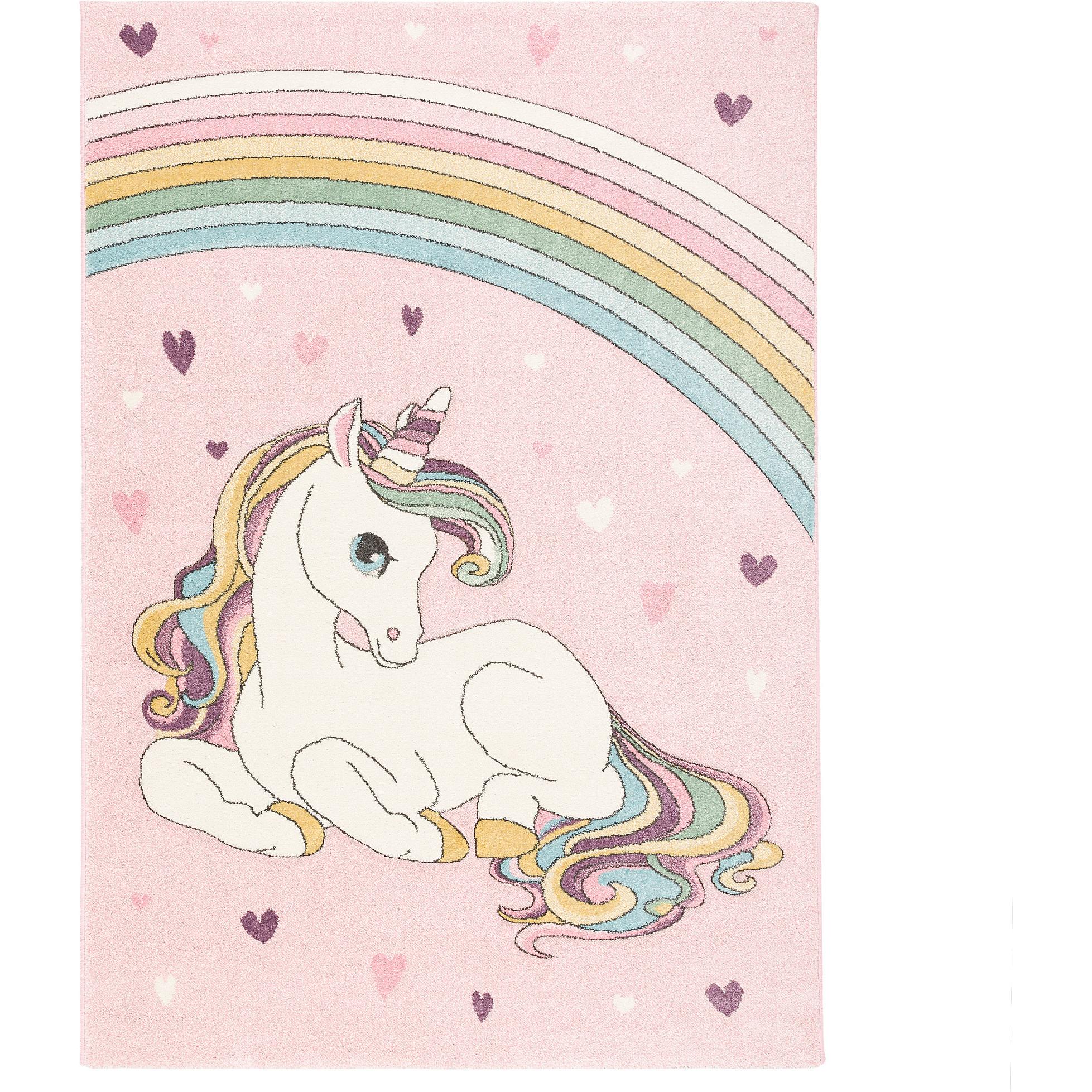Thumbnail - Pergamon, Kinderteppich, Kinder Teppich Maui Kids Einhorn Pastell (140 x 200 cm)