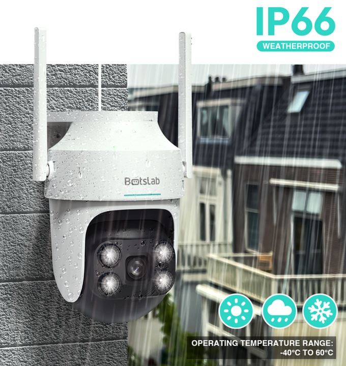 Actual product image Botslab Outdoor Pan / Tilt, Multi-scenes AI recognition, 360° Smart Tracking, Large Aperture Lens, C