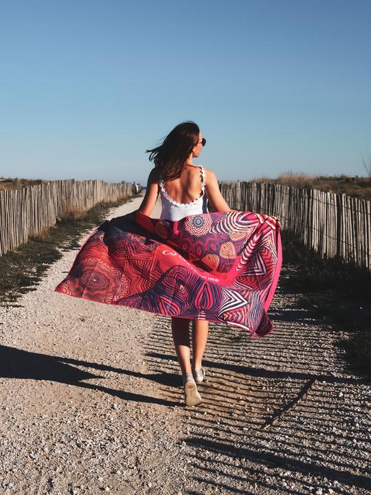 Actual product image Lifeventure Recycled SoftFibre Trek Towel, Mandala, Giant (150 x 90 cm)