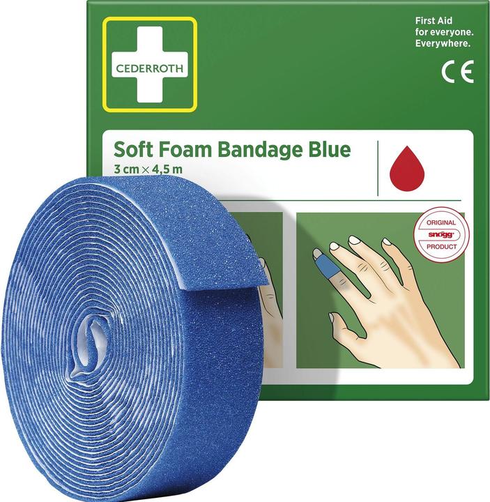 Actual product image Cederroth Soft Foam Bandage blue (1 x)