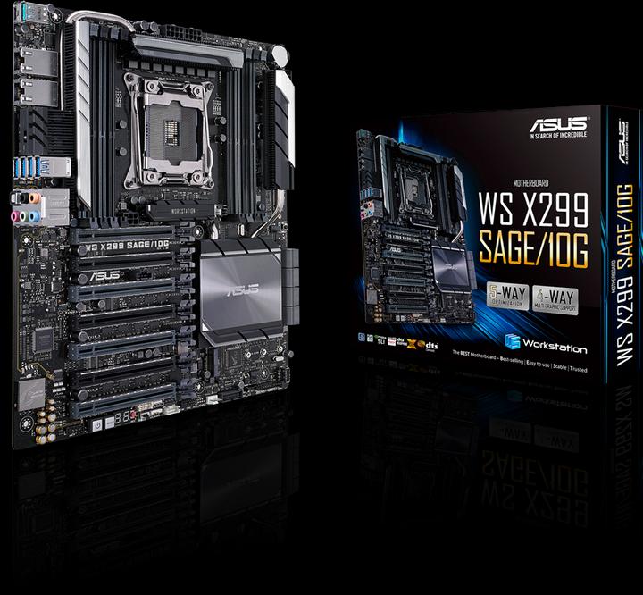 Image du produit ASUS Ws X299 Sage/10g (LGA 2066, Intel X299, SSI CEB)