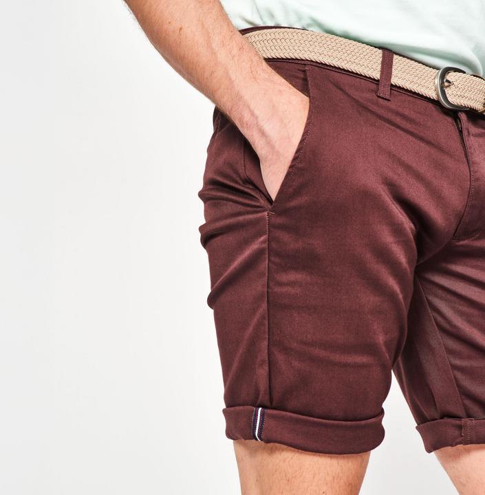 Actual product image Inesis M golf cotton chino shorts, MW500 brown (42)