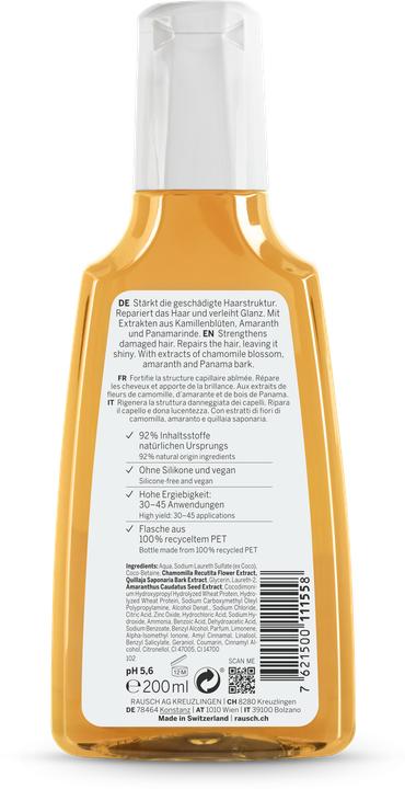 Immagine prodotto Rausch Shampoo riparatore alla camomilla e all'amaranto (200 ml, Shampoo liquido)