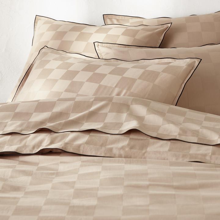 Image du produit La Redoute Interieurs Victor Damier (Taie d'oreiller, 65 x 100 cm)