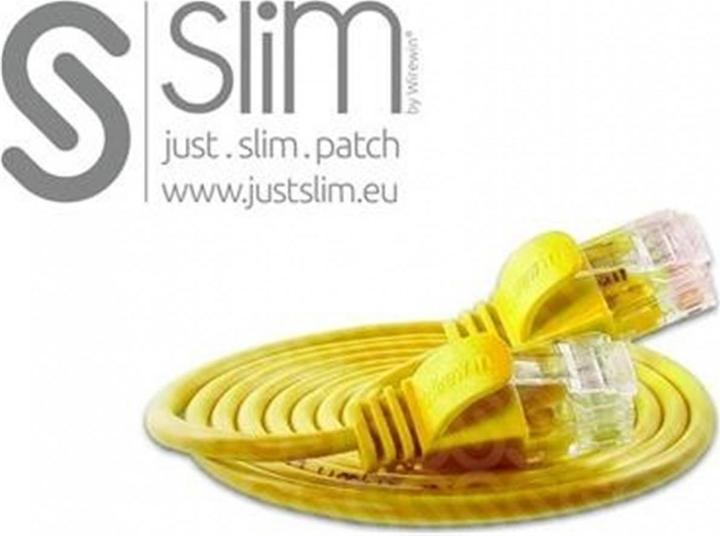 Produktbild Wirewin Slim Patchkabel: UTP, 7.5m, gelb (U/UTP, CAT6, 7.50 m)
