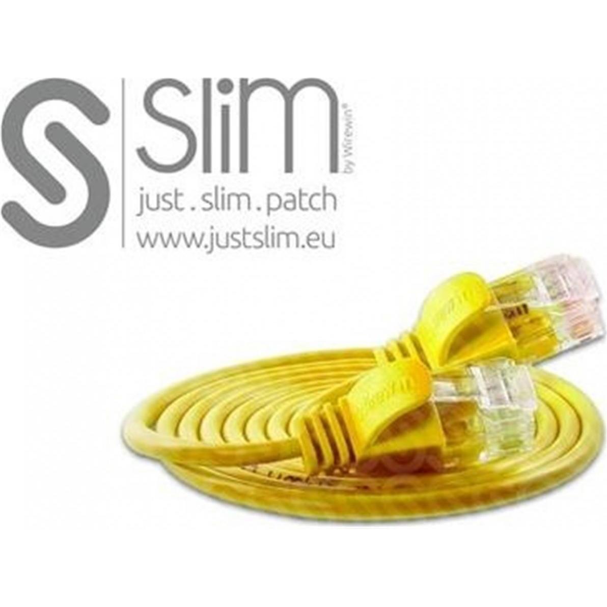 Thumbnail - Wirewin Slim Patchkabel: UTP, 7.5m, gelb (U/UTP, CAT6, 7.50 m), Netzwerkkabel