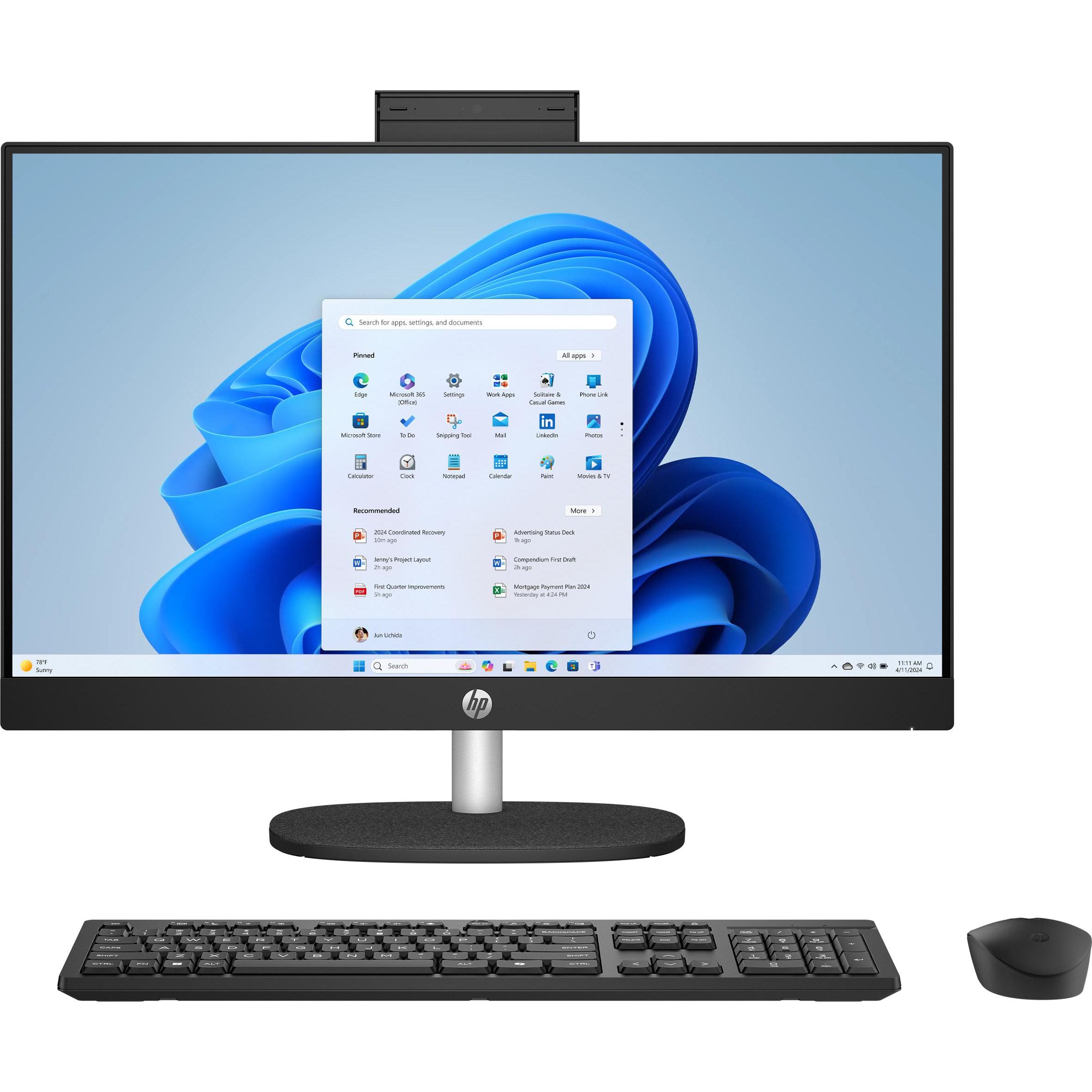 HP All-in-One Desktop AI 24-cr2005nb PC (512 GB, 16 GB, Intel UHD Graphics, Intel Arc Graphics), PC,