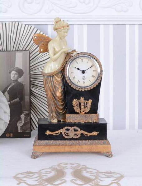 Actual product image Palazzo Mantel Clock Empire Elf Fairy
