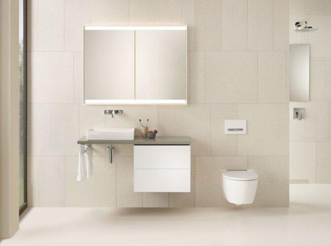 Produktbild Geberit ONE Spiegelschrank mit ComfortLight, 2 Türen, Unterputzmontage, 120x90x15cm, 505.805.00.