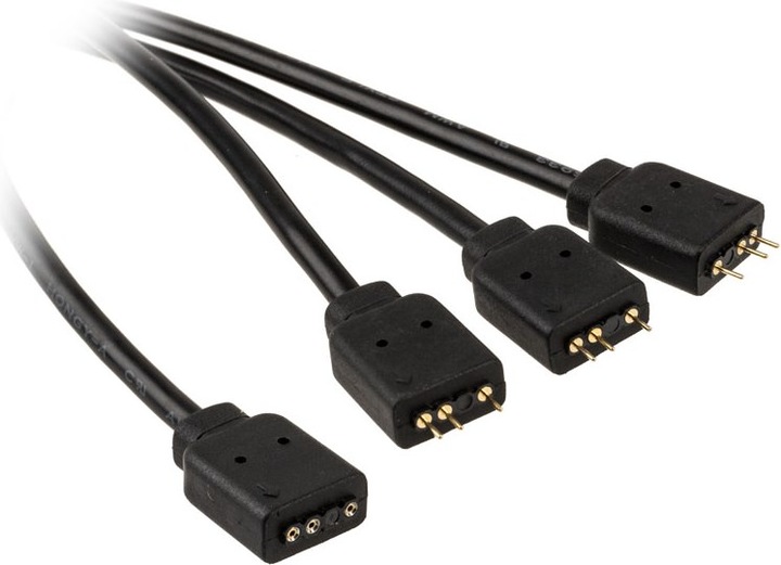 Actual product image Akasa Addressable RGB splitter cable extension