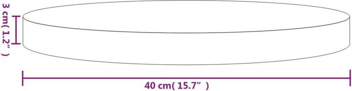 Actual product image VidaXL Vikenti (Ø 40 x 3 cm)