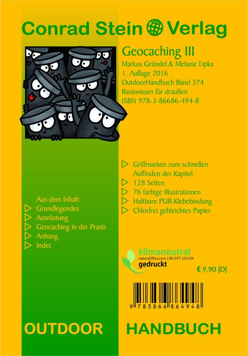 Produktbild Geocaching III (Deutsch, Markus Gründel, Melanie Lipka, 2016)