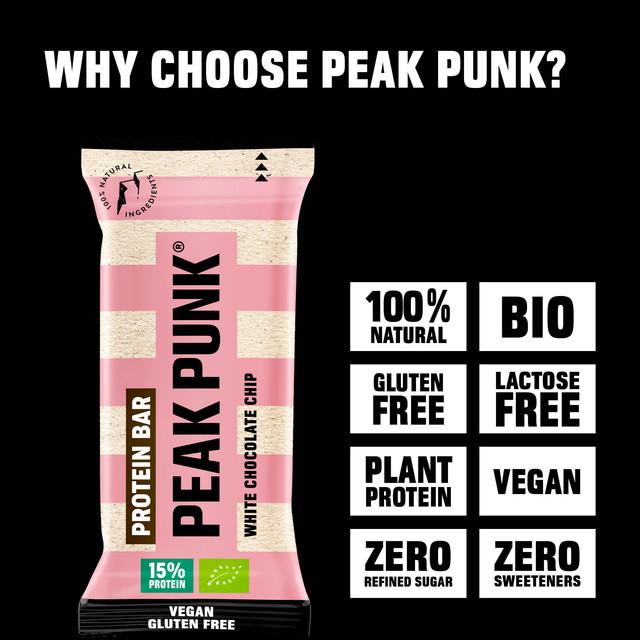 Produktbild Peak Punk Bio Protein Bar (Weisse Schokolade, 12 Stk., 660 g)