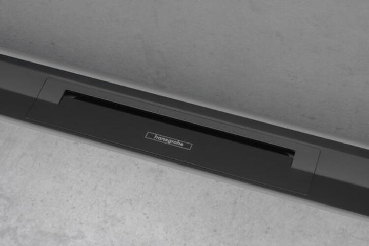 Image du produit hansgrohe HG Caniveau de douche RainDrain Flex raccourcissable, montage mural 900mm noir mat (900 mm)