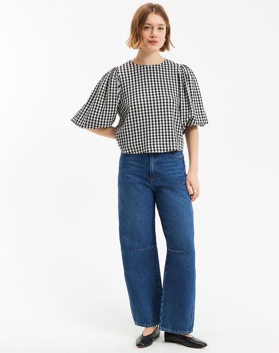 Immagine prodotto La Redoute Collections Bluse mit Rundhalsausschnitt (L)