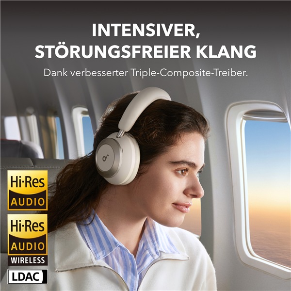 Image du produit Anker Soundcore Space One Pro + Case white (ANC, 40 h, Filaire)