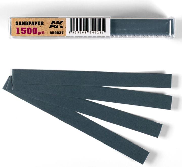 Actual product image AK Interactive Wet Sandpaper 1500 grit x 50 units (1500)