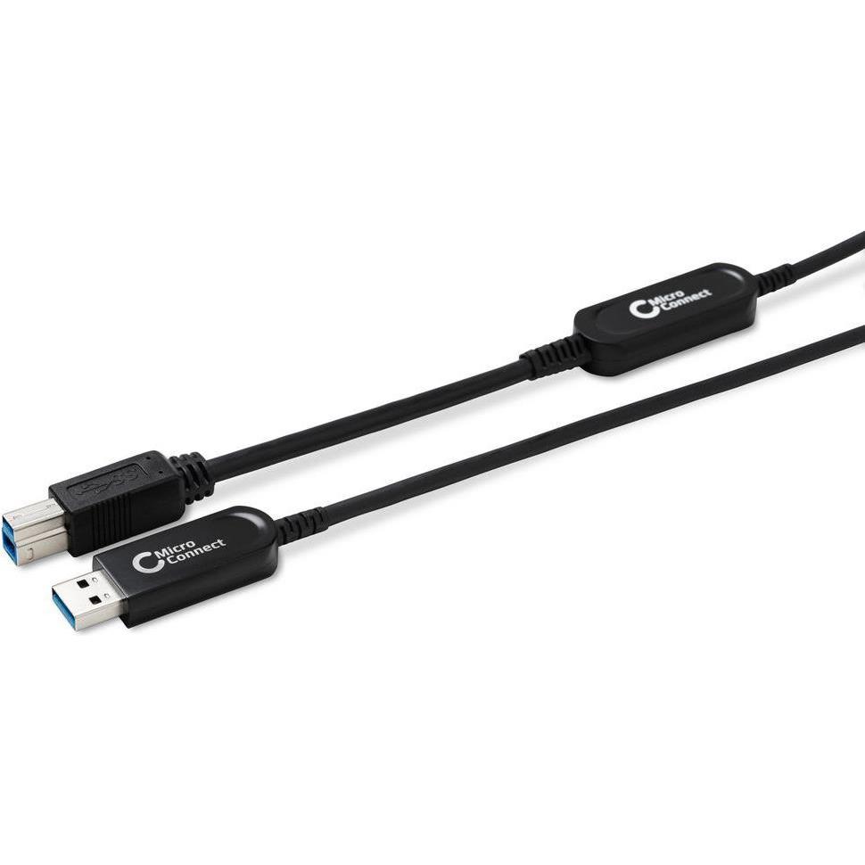 MicroConnect Cavo USB 3.0 Premium Optic (15 m, USB 3.2 Gen 2, 5 W), Cavo USB