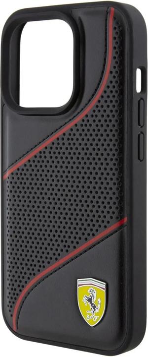 Produktbild Ferrari FEHCP15LPWAK iPhone 15 Pro 6.1" czarny/black hardcase Perforated Waves Metal Logo (Apple iPhone 15 Pro)