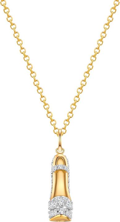 Image du produit Glanzstücke München Chaîne pour femme à talon haut - 34226 (Argent sterling doré à l'or jaune, 45 - 50 cm)