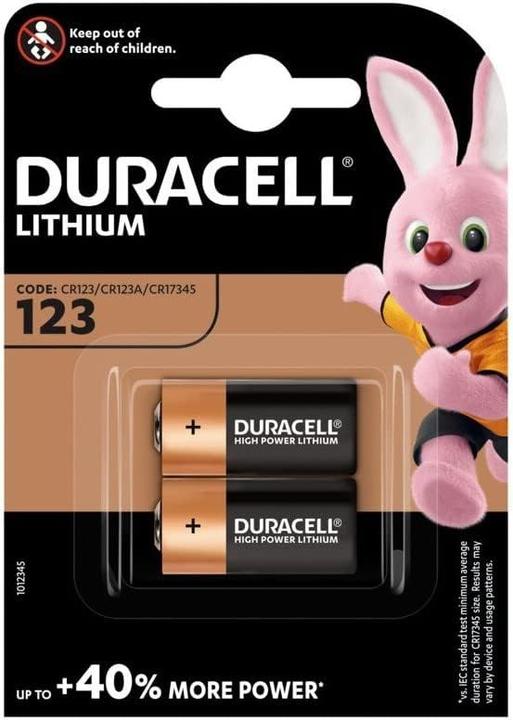 Produktbild Duracell Stuks (10 Blisters a 2st) - CR123 CR123A 3V Lithium batterij (Duo Pack) (2 Stk., RCR123A)