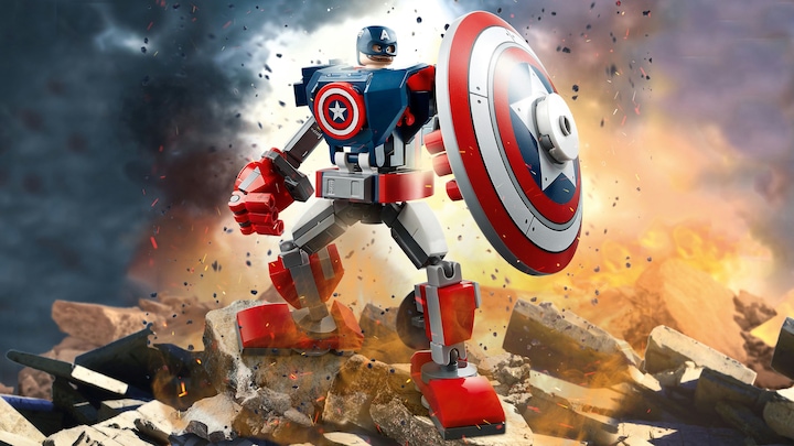 Produktbild LEGO Captain America Mech (76168, LEGO Marvel)
