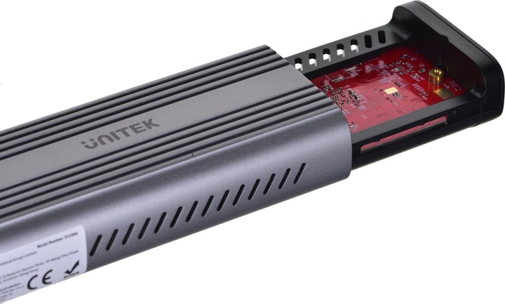 Actual product image Unitek OBUDOWA HDD/SSD M.2 PCIE/NVME 40GBPS USB4 (M.2 2280)
