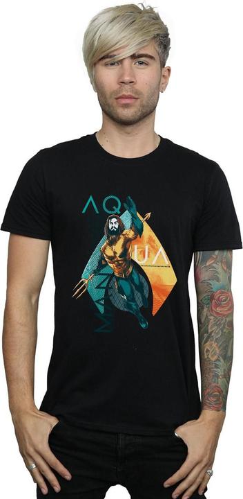 Immagine prodotto Maglietta con icona tropicale di Aquaman (XL)