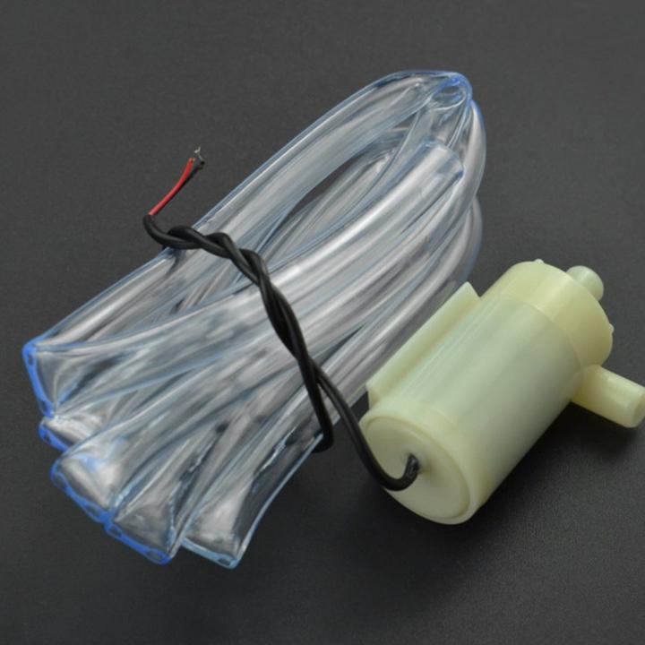 Actual product image DFRobot Micro Water Pump Horizontal with Hose (Clear water pump)