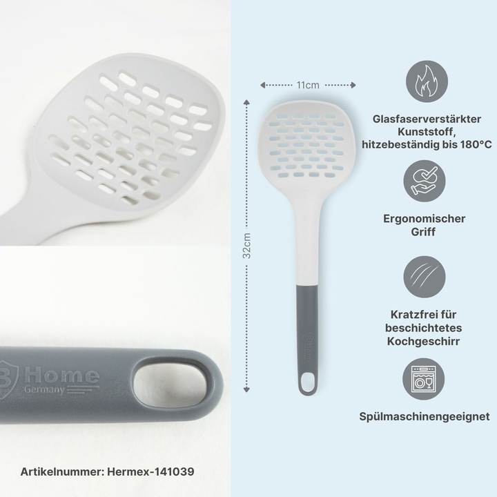 Actual product image B-Home 6-tlg. Kochlöffel-Set Küchenzubehör Kochbesteck Küchenwerkzeug