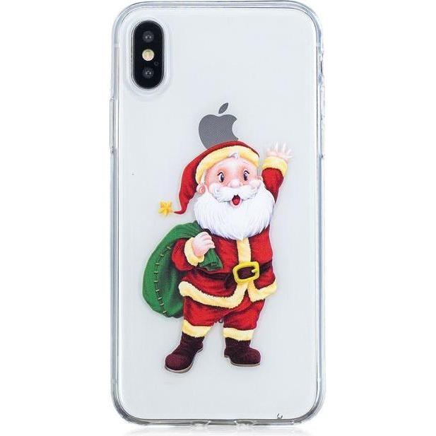MU Style Softcase mit Weihnachtsmuster (Apple iPhone XS, Apple iPhone X), Smartphone Hülle, Mehrfarbig