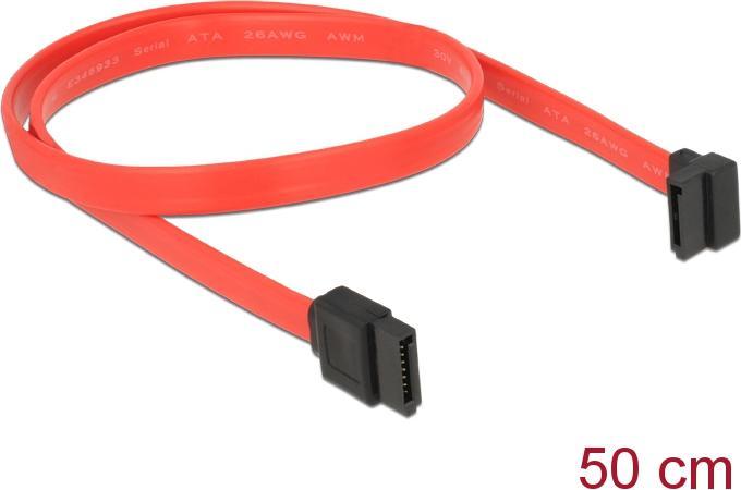 Produktbild Delock SATA Kabel -, links / gerade (50 cm, SATA)