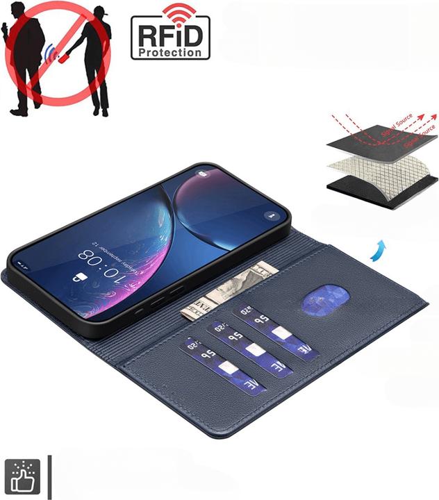 Produktbild Binfen Color Galaxy A16 - BINFEN Leder Etui Hülle mit RFID Blocker (Samsung Galaxy A16 5G)