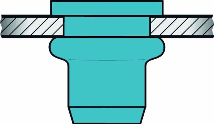 Produktbild Gesipa Blindnietmutter A2 M8x11x17,0 Standard KS 0,25-3,5mm (Pack mit 100 St)