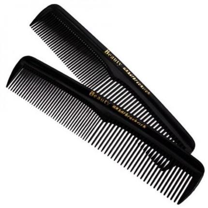 Beauty Kammset 2er schwarz im Polybeutel 13x3cm