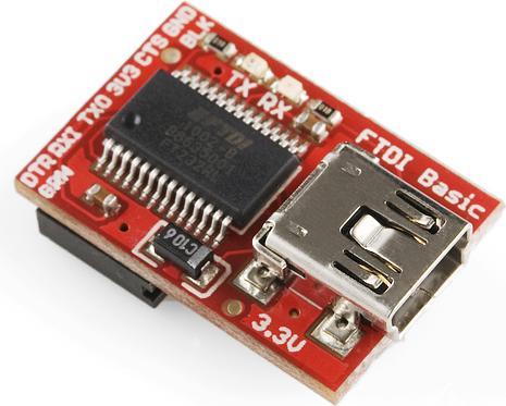 Image du produit SparkFun FTDI Basic Breakout 3.3V (Banc des accusés)