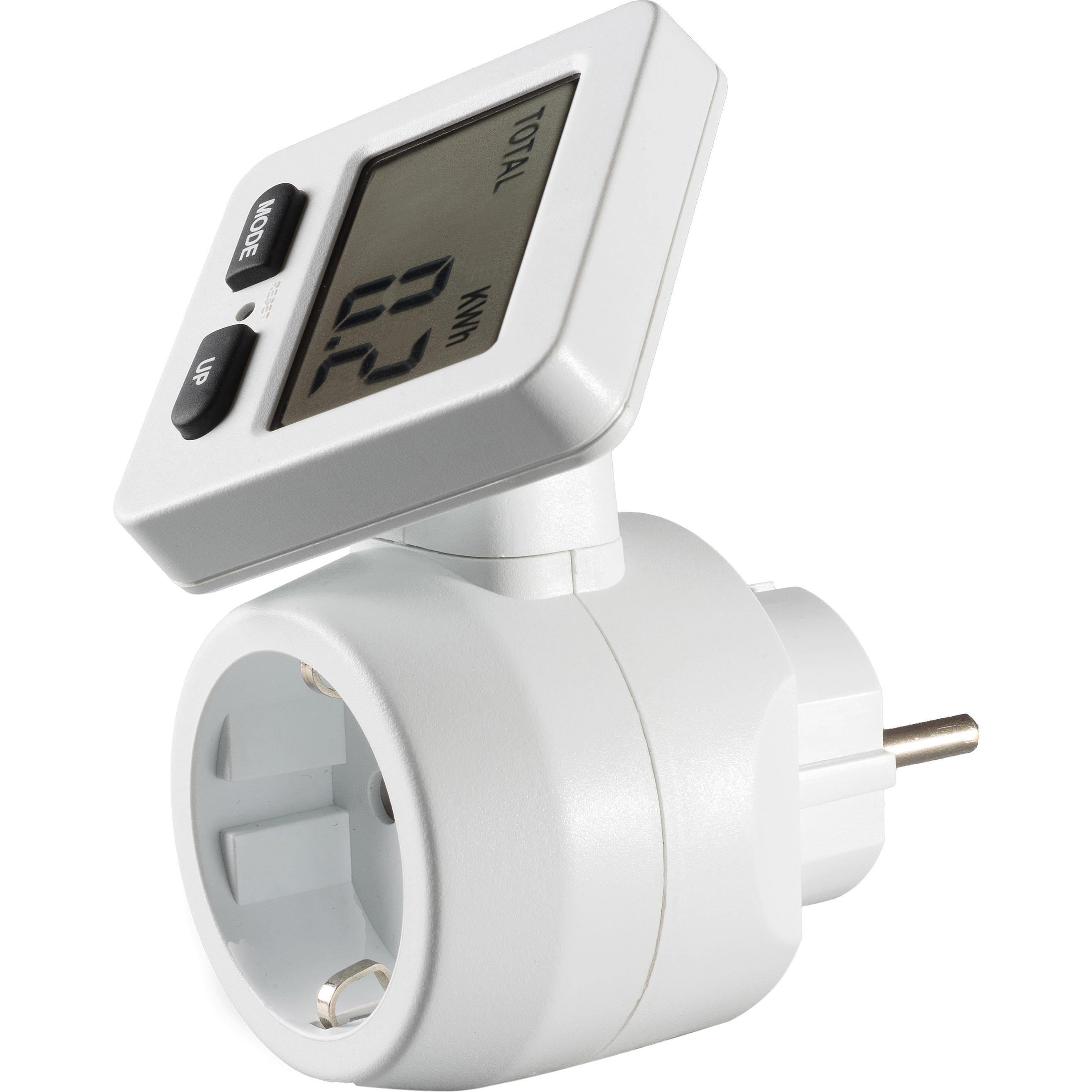 Thumbnail - Vivanco, Energiemessgerät, Wall Adapter with Energy Calculator - White