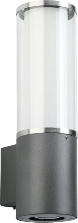 Albert Leuchten Wall lamp A-341699, with GU10 low spot, stainless steel, anthracite, acrylic glass, opal glass (E27, IP44)