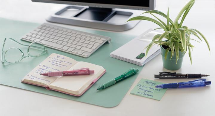 Actual product image Faber-Castell Ballpoint pen 'Poly Ball View' XB (Admiral Blue., 1 x)