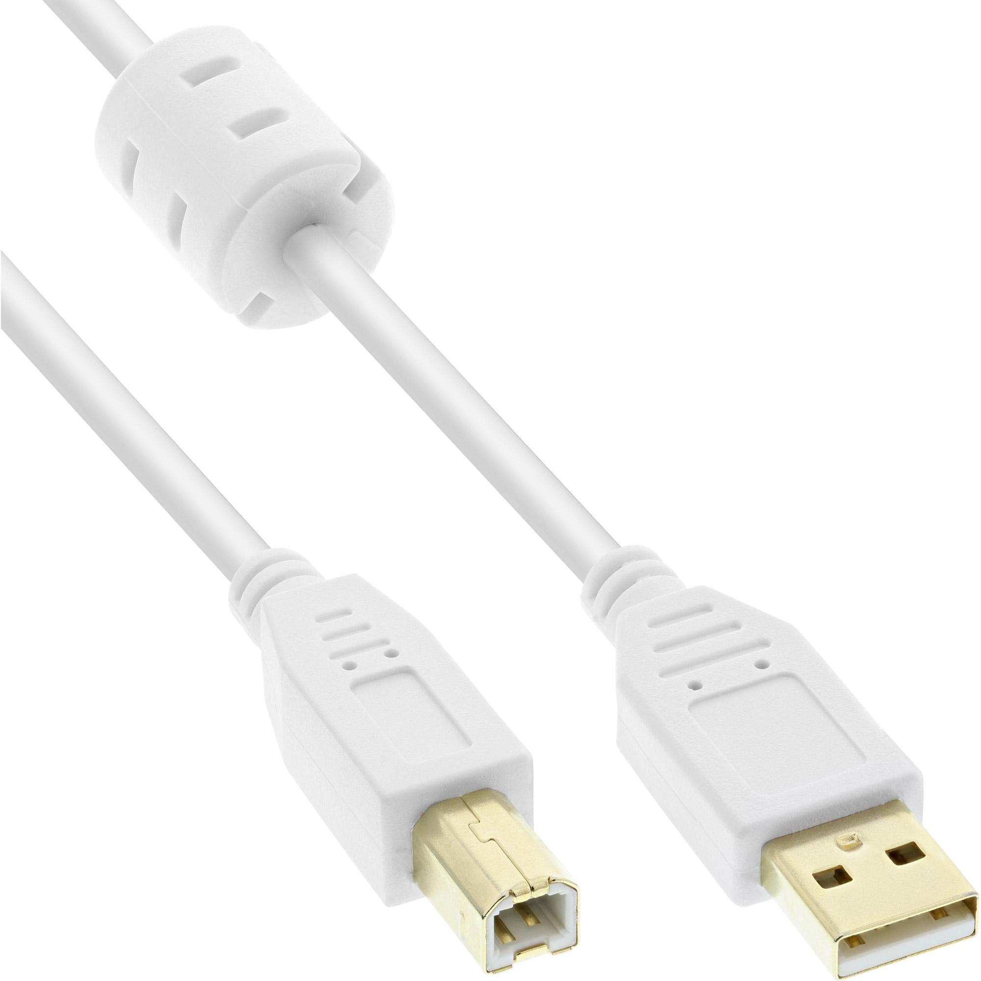 InLine USB 2.0 Kabel (5 m, USB 2.0), USB Kabel