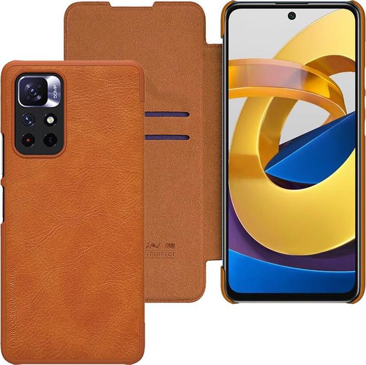 Image du produit Nillkin Qin Case Case pour Xiaomi Poco M4 Pro 5G caméra Protector Holster Pouch Cover Flip Co (Xiaomi Poco M4 Pro 5G)