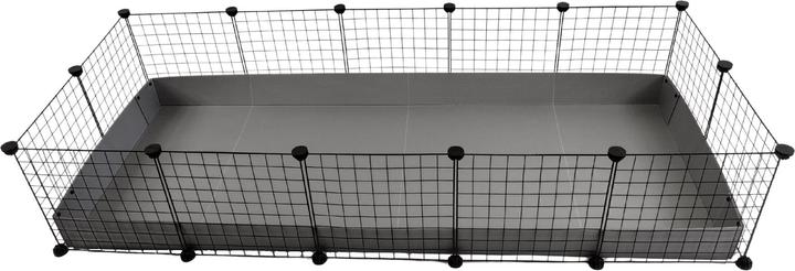 Actual product image C&C modular cage for rodents (guinea pig, rabbit) 180 x 75 x 37 cm, silver