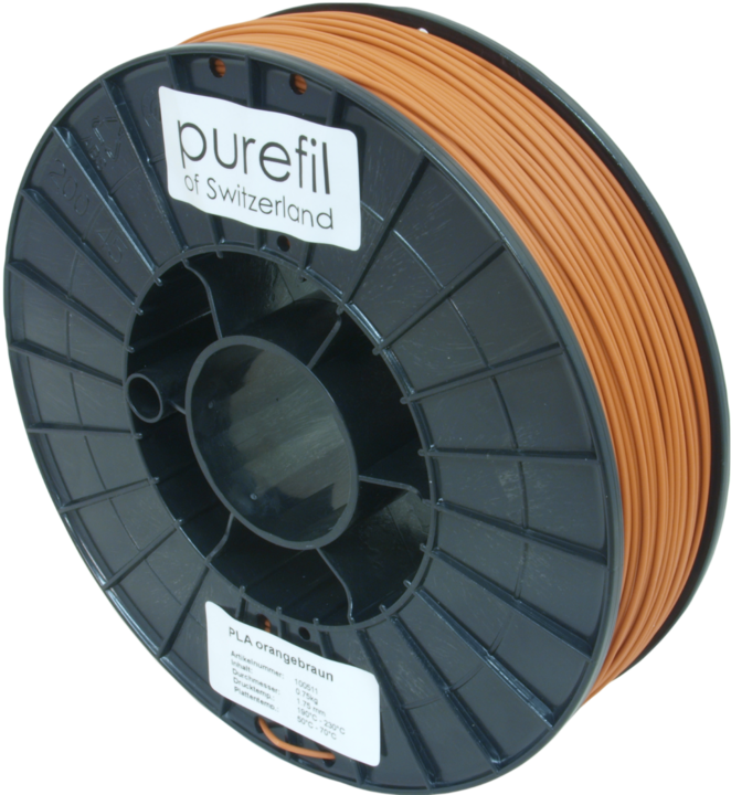 Actual product image Purefil Filament (PLA, 1.75 mm, 750 g, Orange)