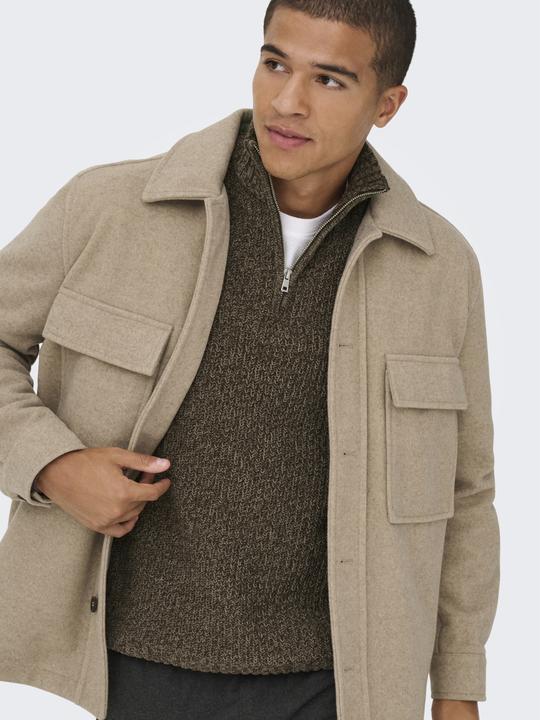 Produktbild Only & Sons Pullover JOIN Strickpullover Troyer (XL)